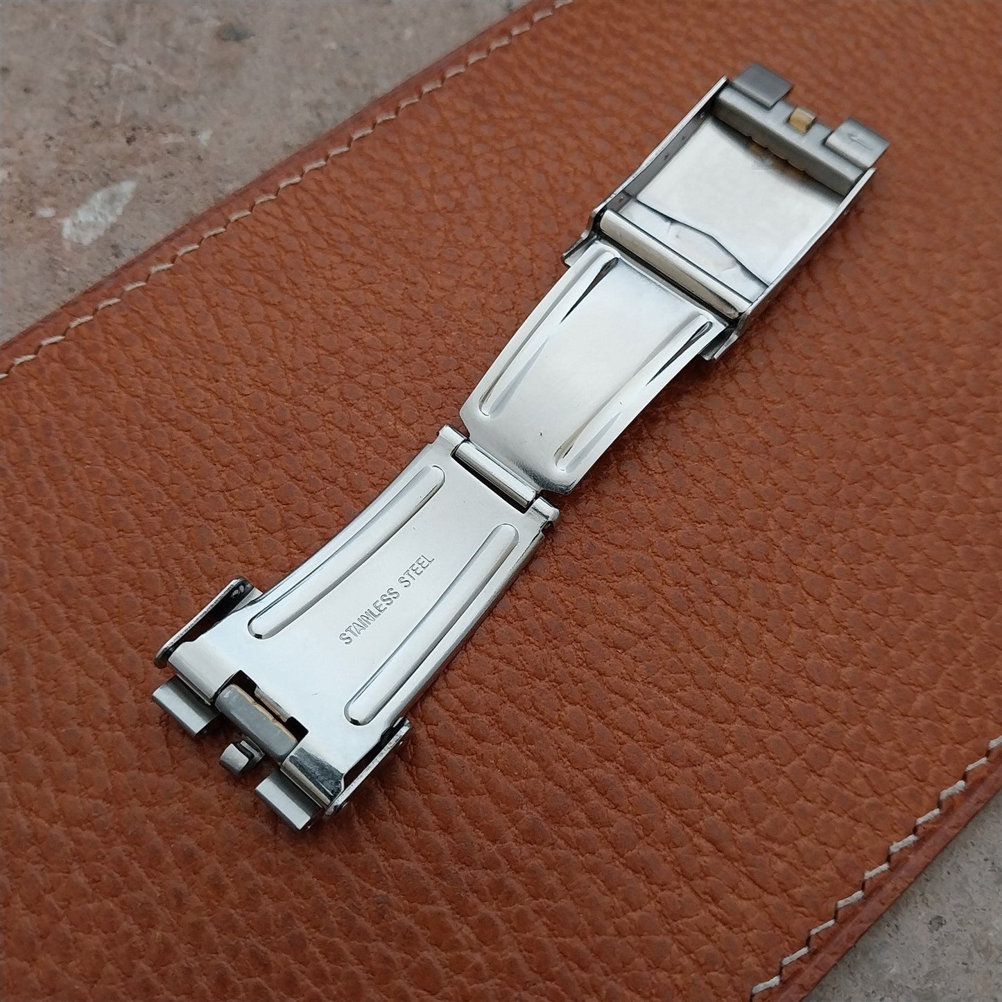 Invicta Stainless Steel & Yellow Gold Tone Jubilee Band Clasp