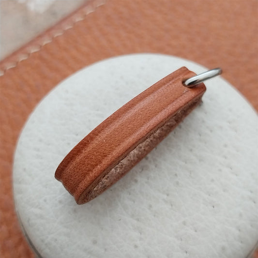 1/4" Russet Brown Saddle Leather Pocket Watch Chain Strap