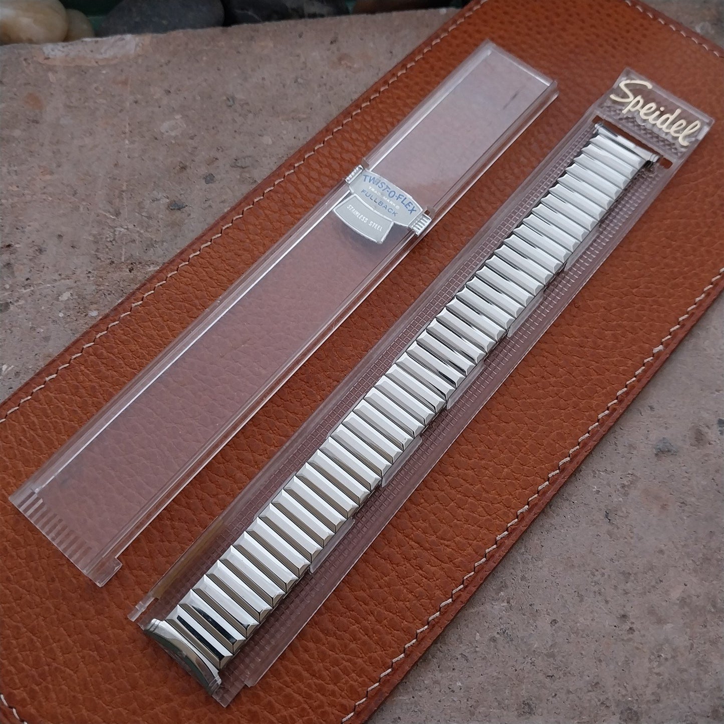 Stainless Speidel Fullback 19mm 18mm 17mm Long Strecth Vintage Watch Band