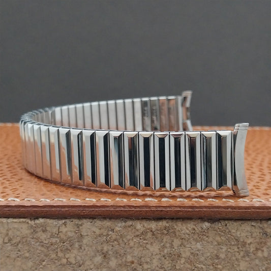 Stainless Speidel Fullback 19mm 18mm 17mm Long Strecth Vintage Watch Band