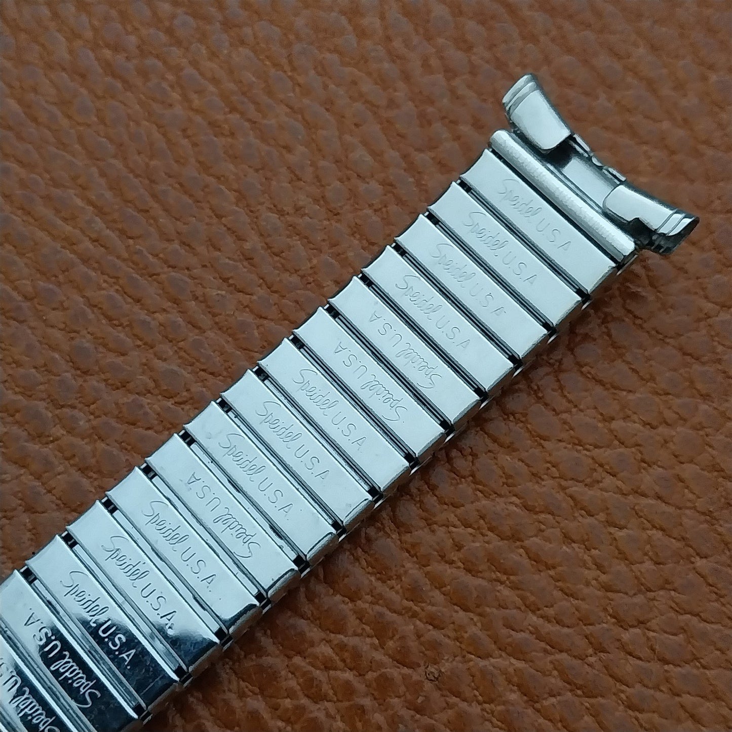 Stainless Speidel Fullback 19mm 18mm 17mm Long Strecth Vintage Watch Band