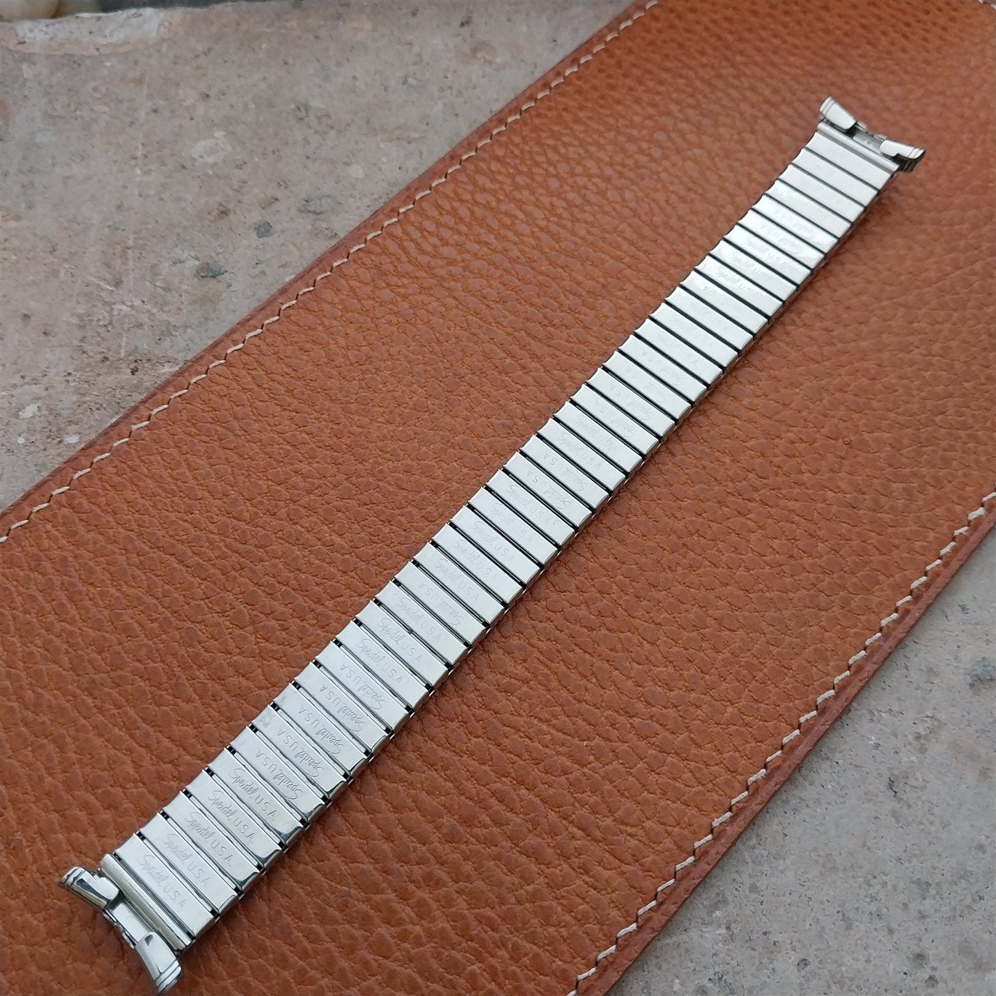 Stainless Speidel Fullback 19mm 18mm 17mm Long Strecth Vintage Watch Band