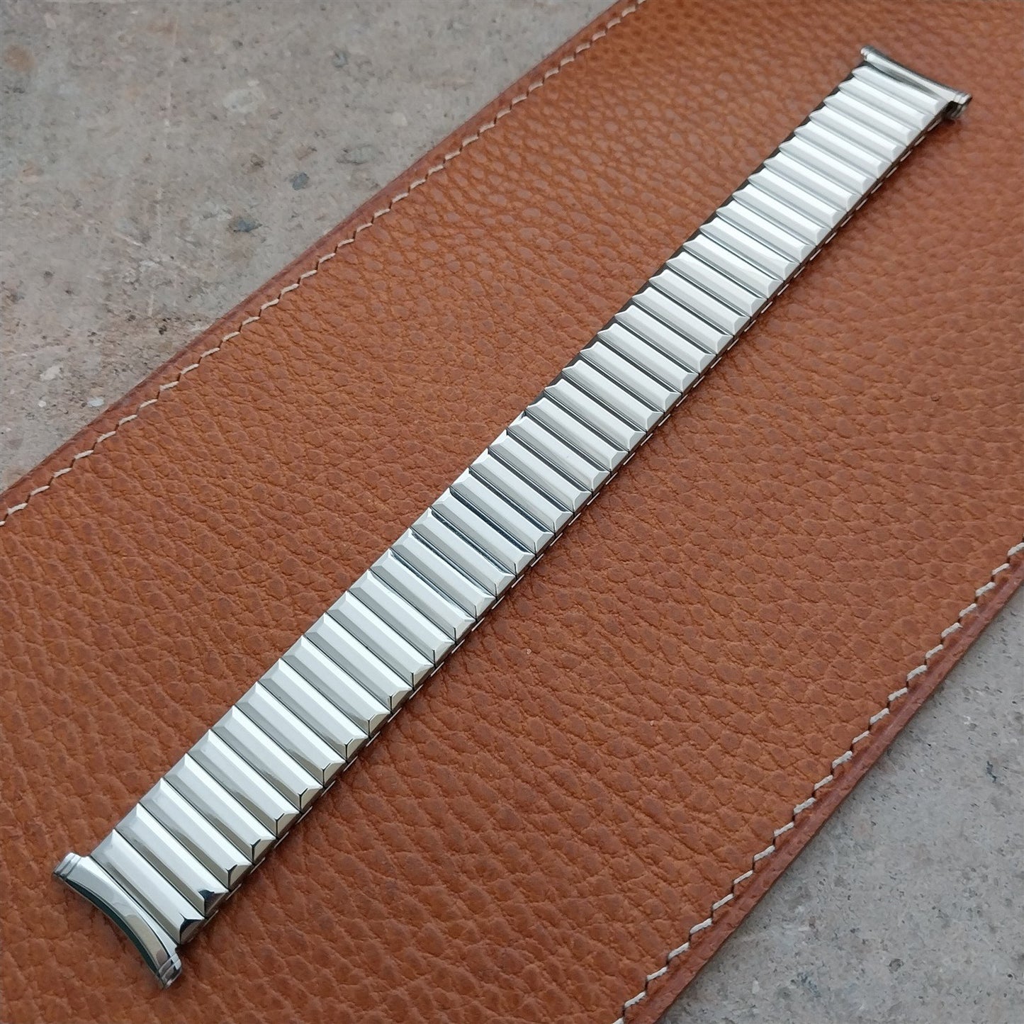 Stainless Speidel Fullback 19mm 18mm 17mm Long Strecth Vintage Watch Band