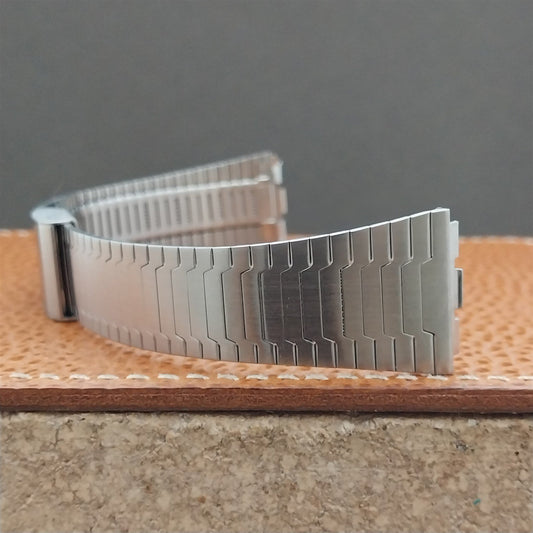 18mm Stainless Steel Classic LED LCD nos Unused 1970s Vintage Watch Band