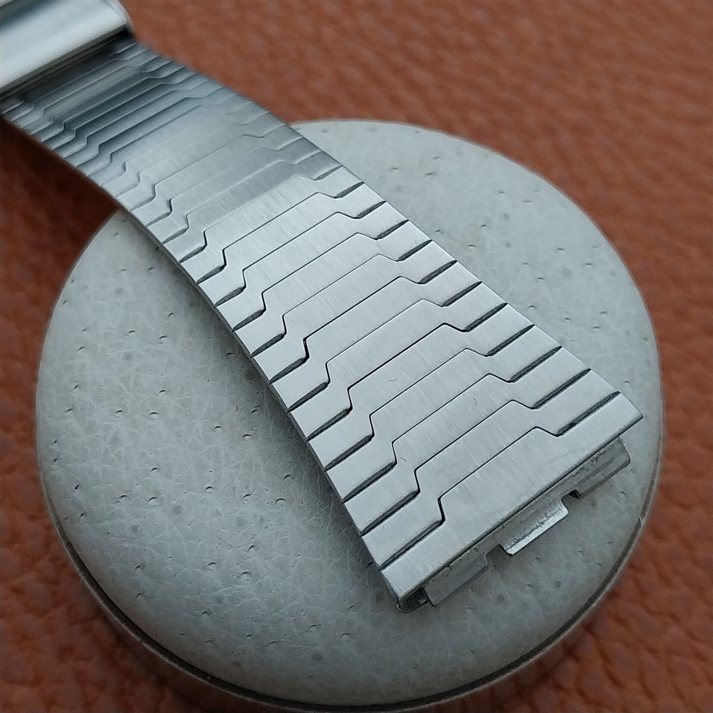 18mm Stainless Steel Classic LED LCD nos Unused 1970s Vintage Watch Band