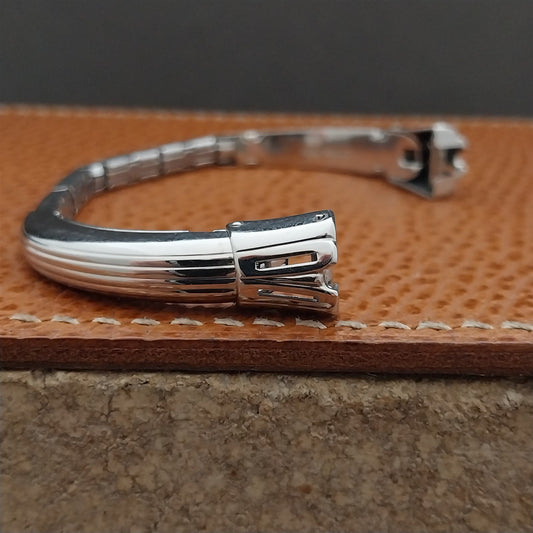 Kreisler White Gold-Filled MCM Ladies Unused 1960s Vintage Cocktail Watch Band