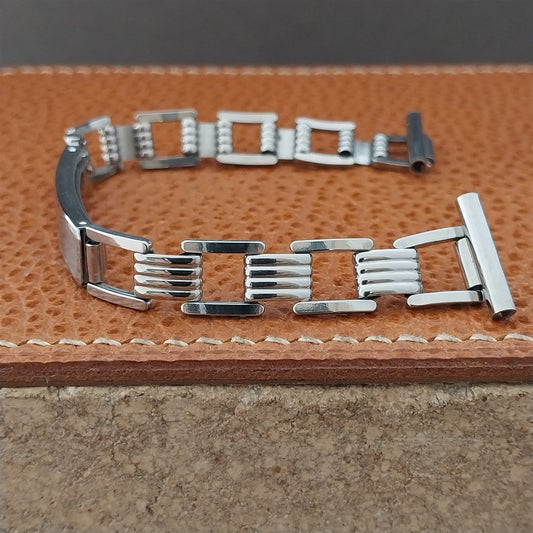5/8" 15mm 14mm Gemex Stainless Steel 1940s nos Vintage Watch Band