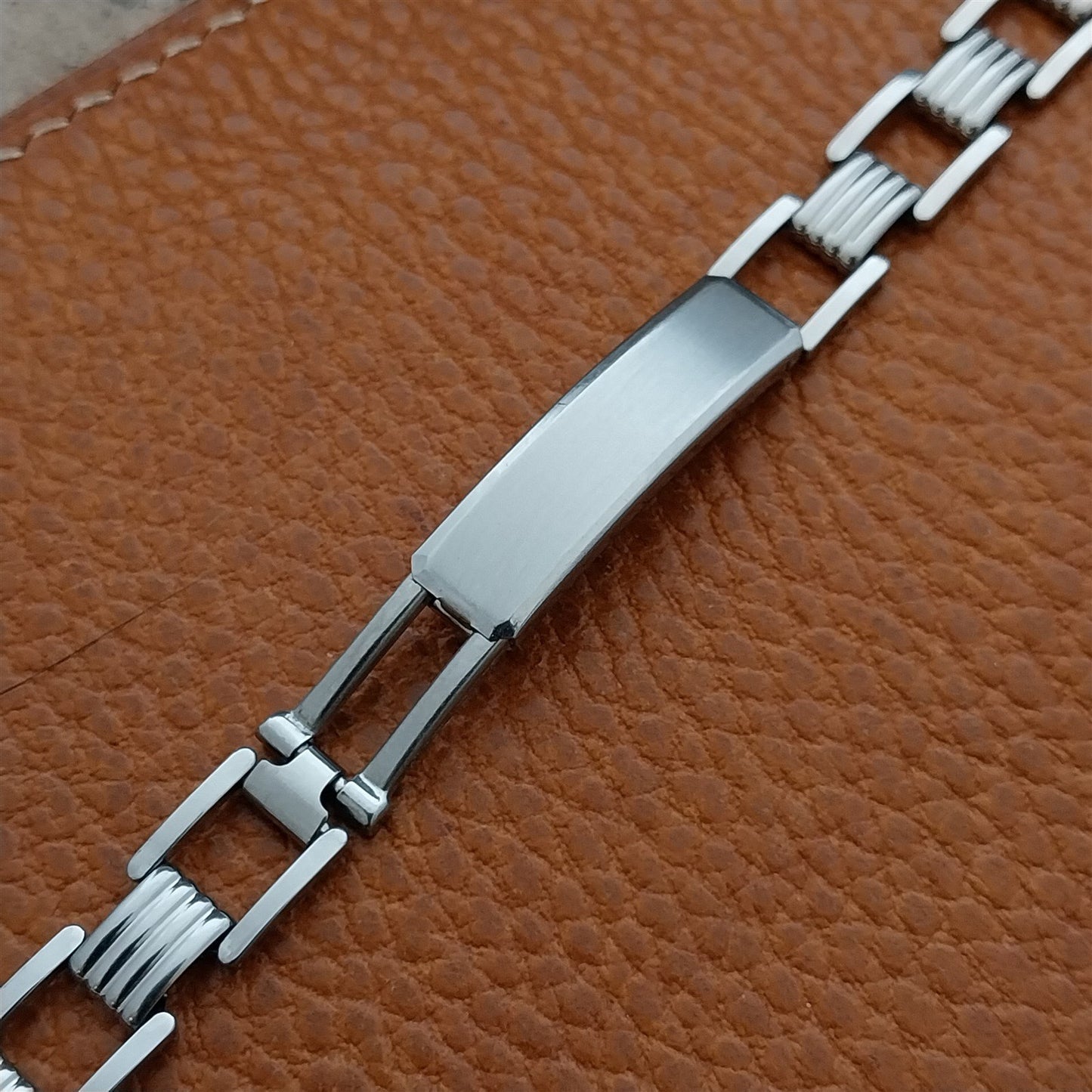 5/8" 15mm 14mm Gemex Stainless Steel 1940s nos Vintage Watch Band