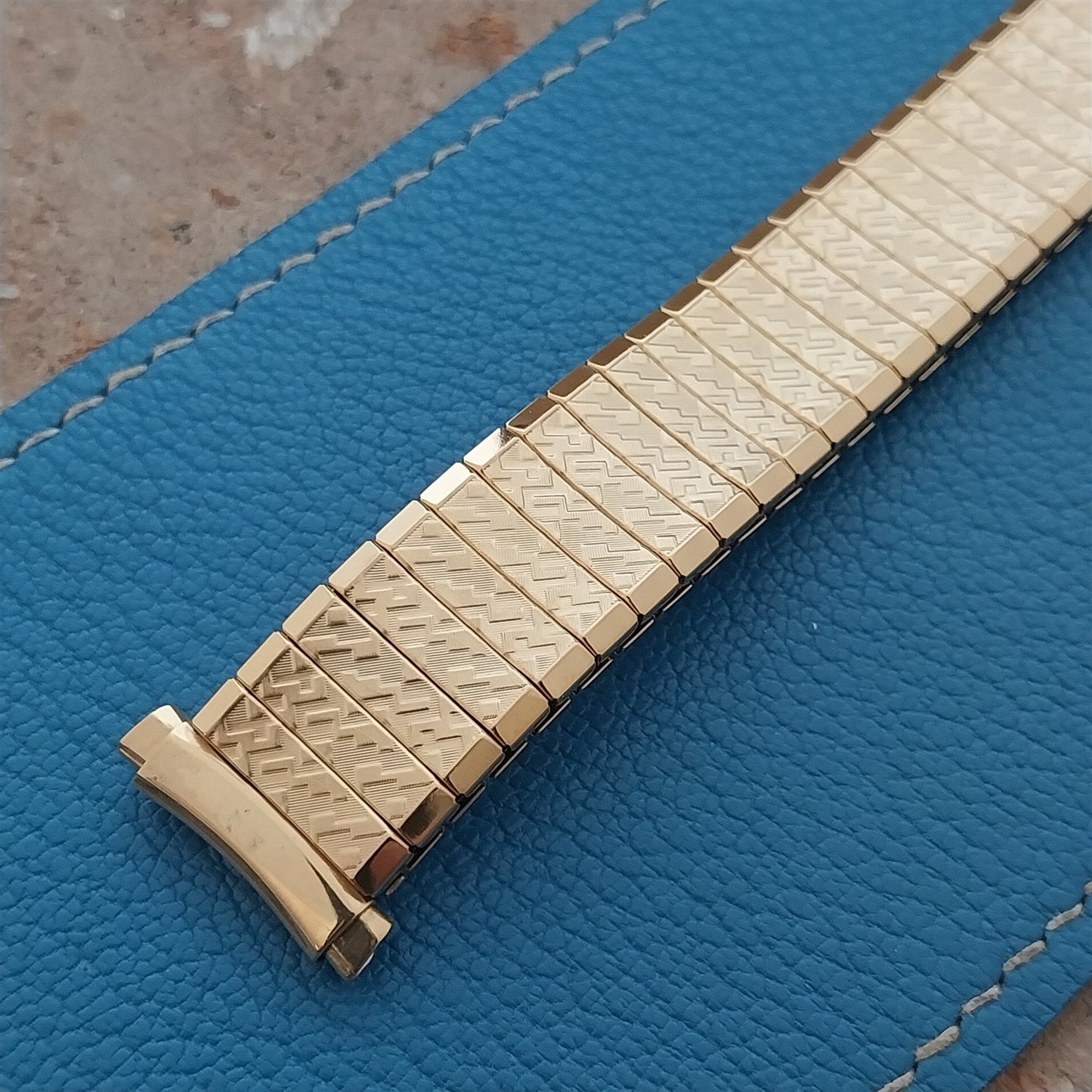16mm 17mm 18mm 19mm Hirsch Speidel Fairway Gold Tone Unused Watch Band