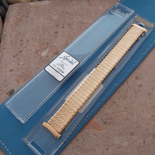 16mm 17mm 18mm 19mm Hirsch Speidel Fairway Gold Tone Unused Watch Band