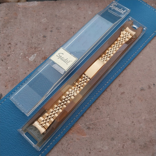 13mm Speidel Hirsch Gold-Tone Jubilee Link Ladies Vintage Watch Band