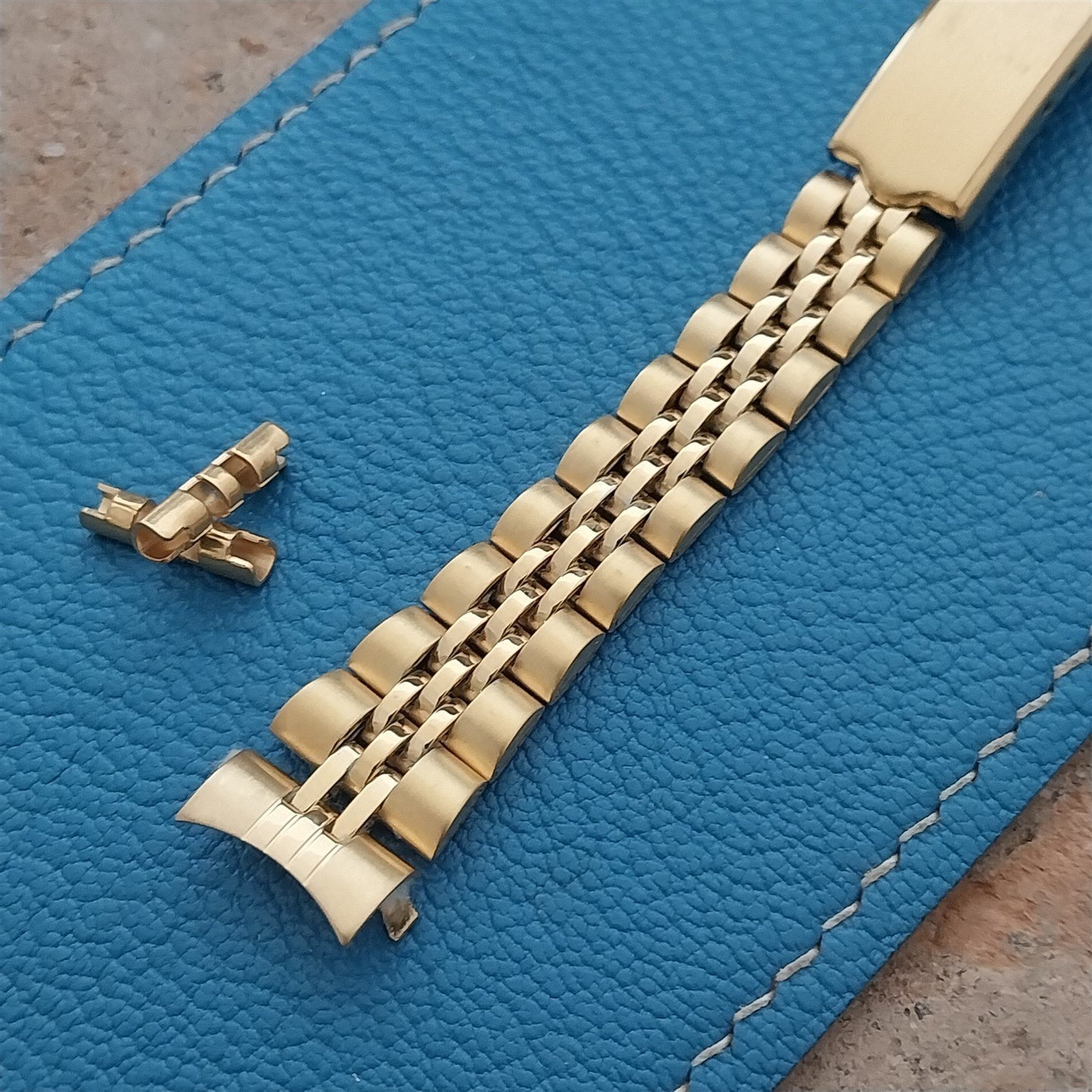 13mm Speidel Hirsch Gold-Tone Jubilee Link Ladies Vintage Watch Band