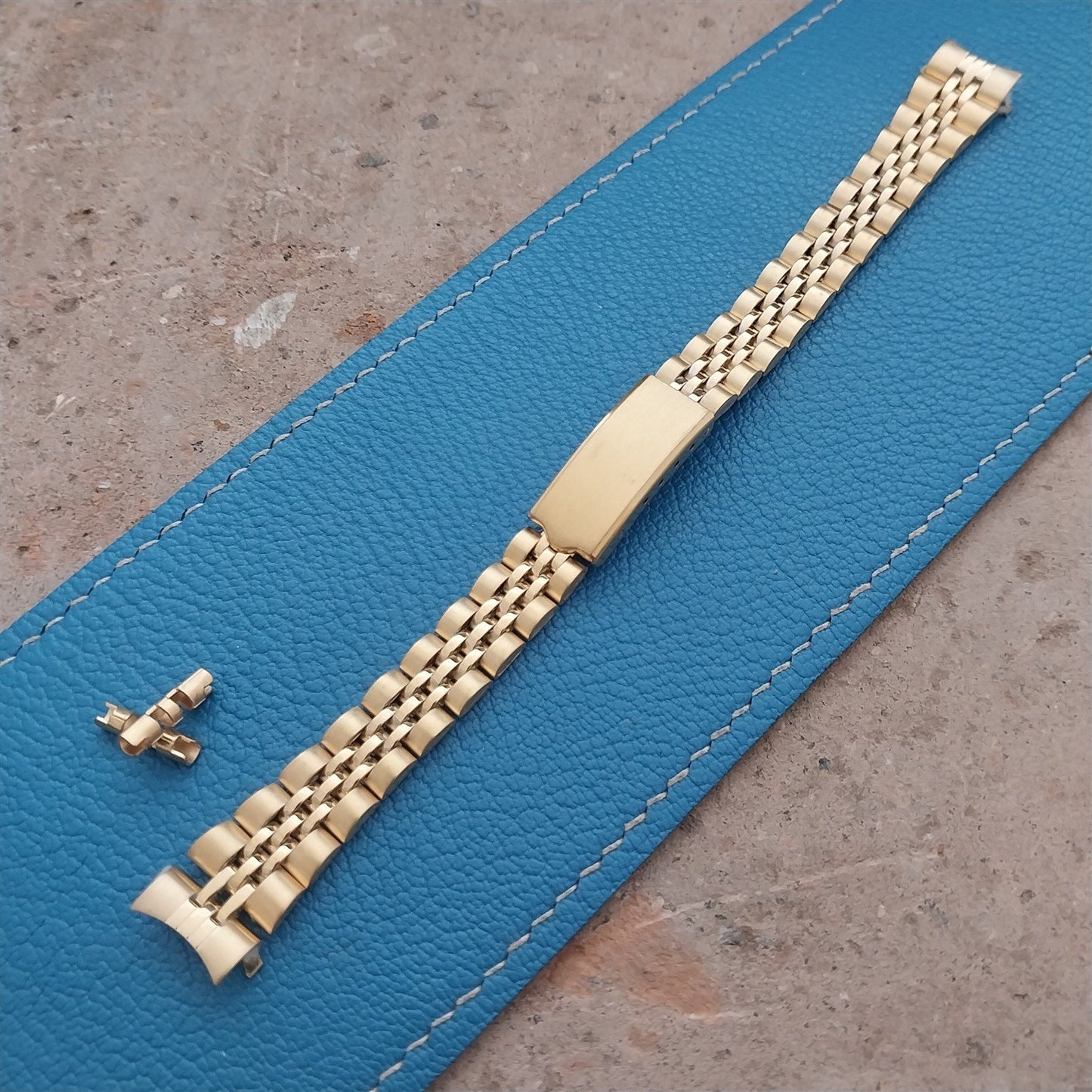 13mm Speidel Hirsch Gold-Tone Jubilee Link Ladies Vintage Watch Band