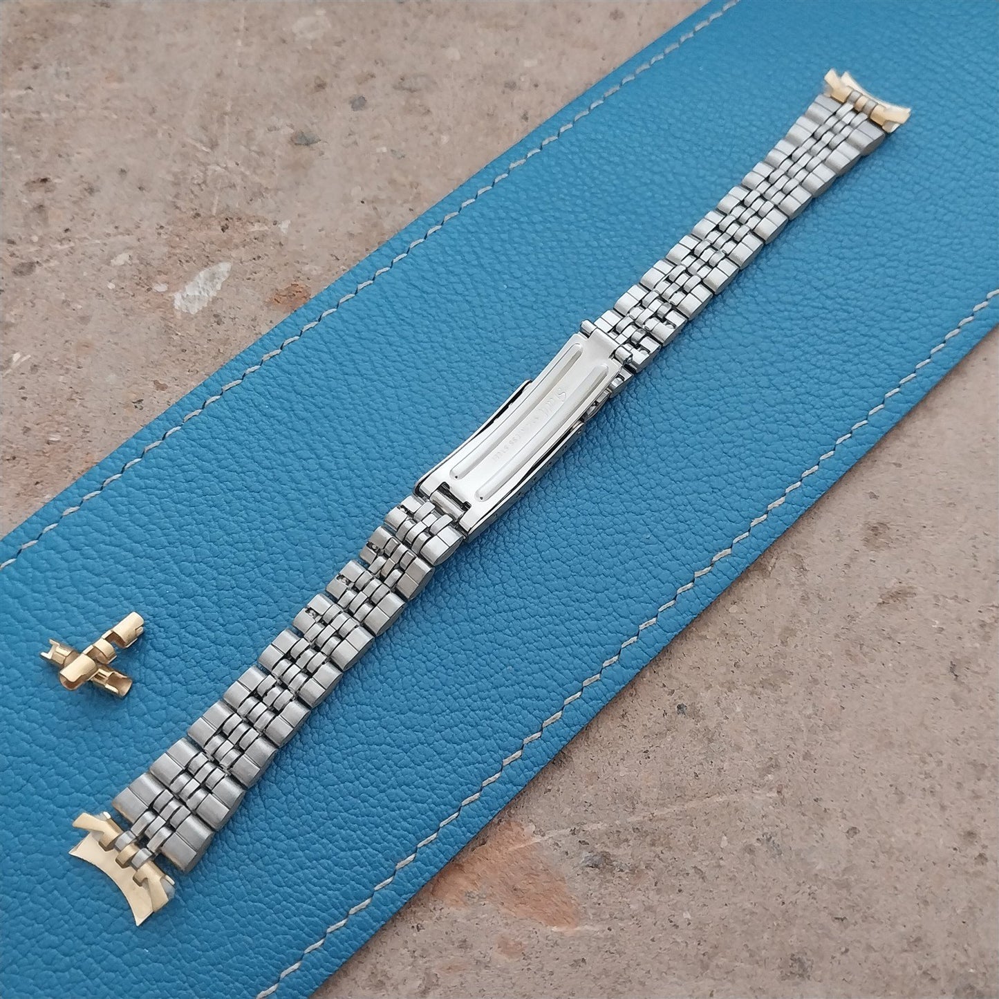 13mm Speidel Hirsch Gold-Tone Jubilee Link Ladies Vintage Watch Band