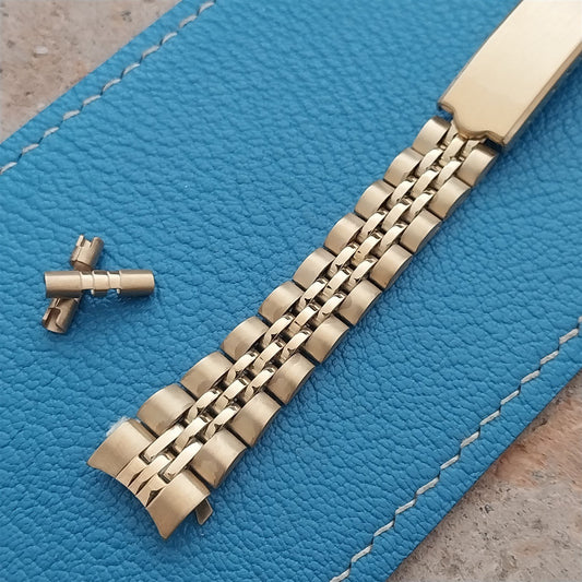 13mm Speidel Hirsch Gold-Tone Jubilee Link Ladies Vintage Watch Band