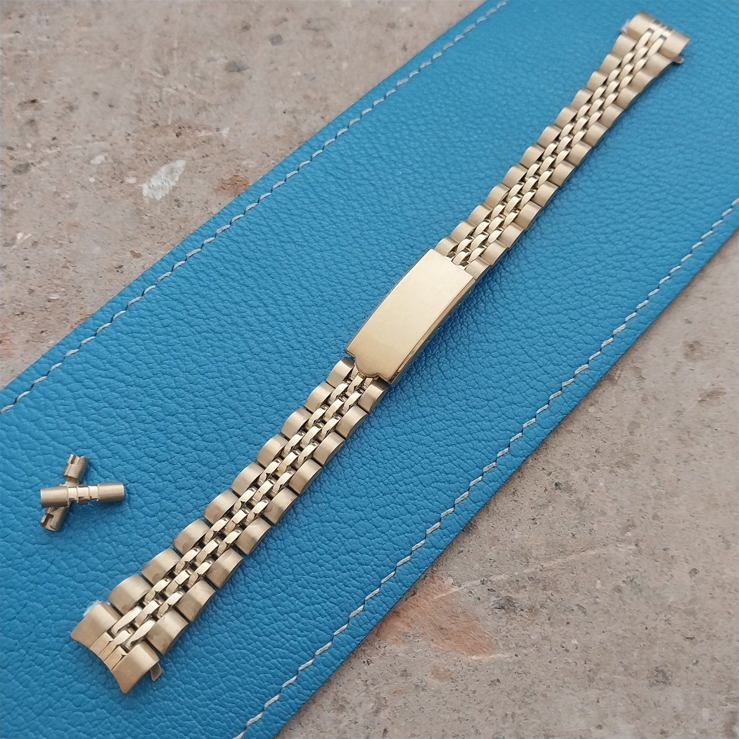 13mm Speidel Hirsch Gold-Tone Jubilee Link Ladies Vintage Watch Band