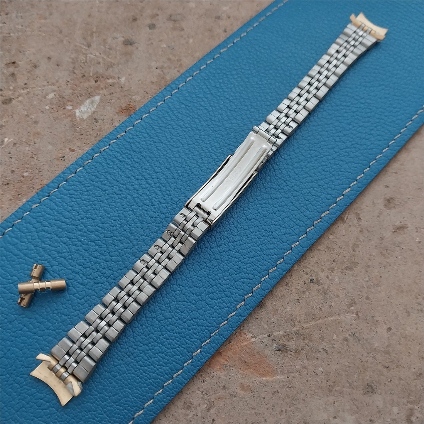 13mm Speidel Hirsch Gold-Tone Jubilee Link Ladies Vintage Watch Band