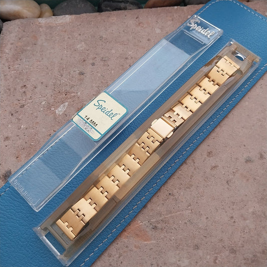 14mm Speidel Hirsch Gold-Tone Ladies Vintage Watch Band