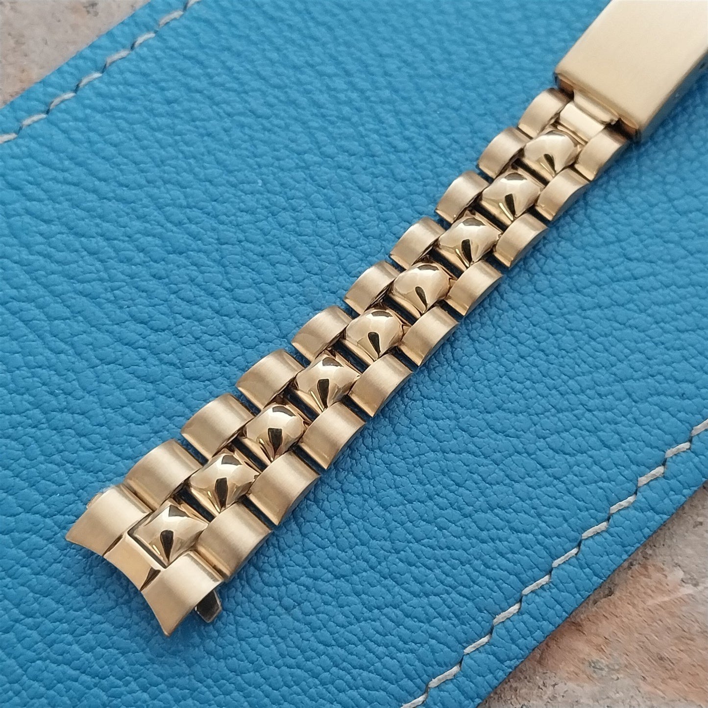 13mm Speidel Hirsch Gold-Tone Ladies Vintage Watch Band