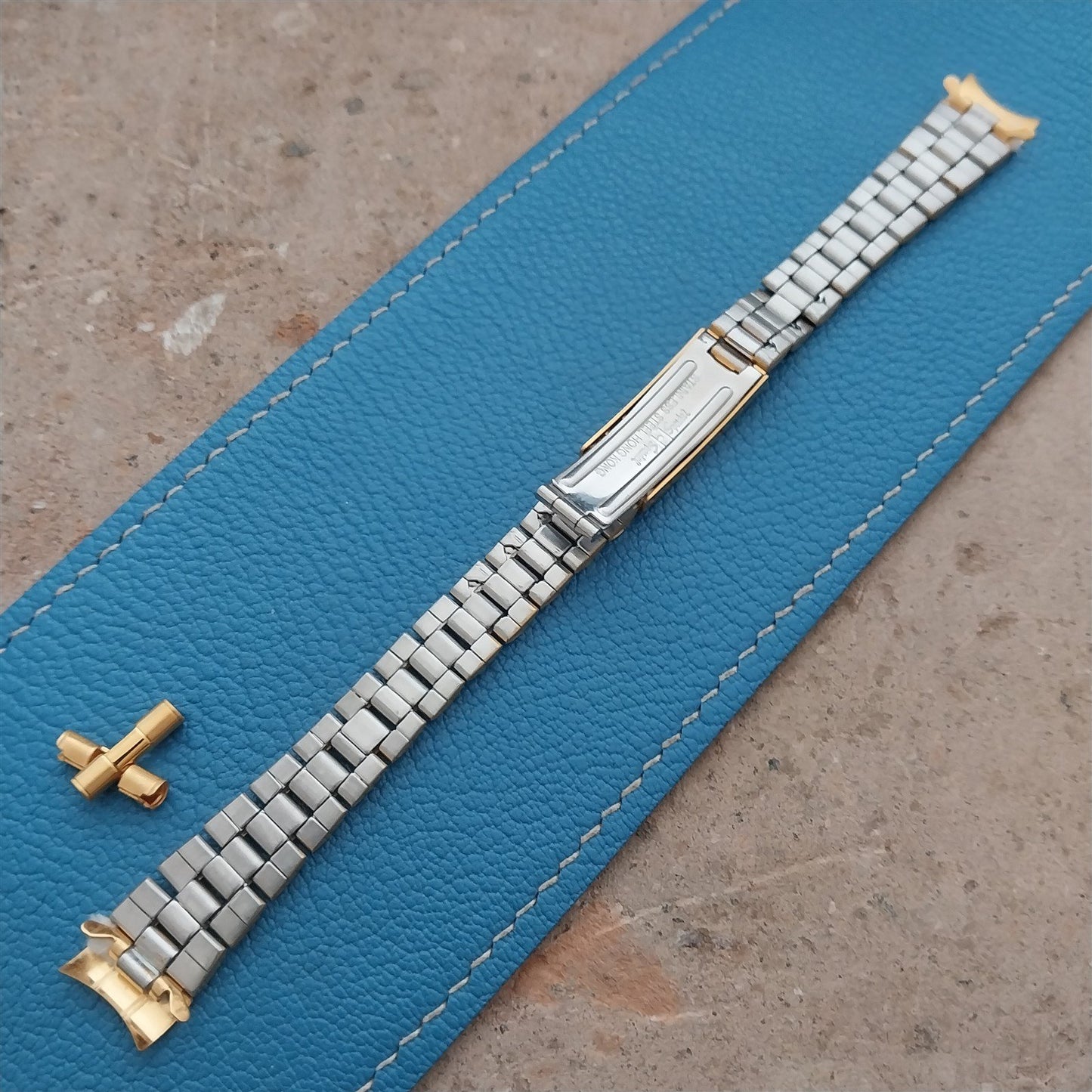 13mm Speidel Hirsch Gold-Tone President Link Ladies Vintage Watch Band