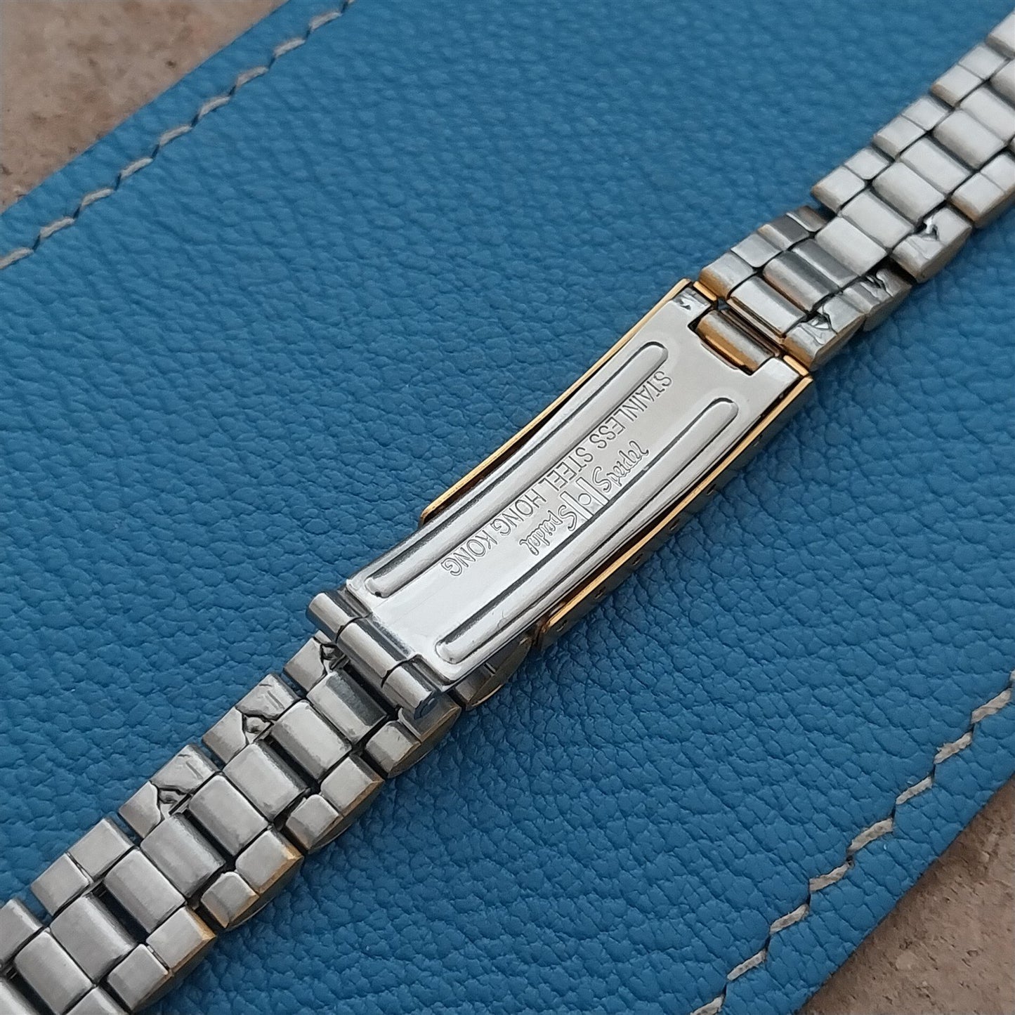 13mm Speidel Hirsch Gold-Tone President Link Ladies Vintage Watch Band