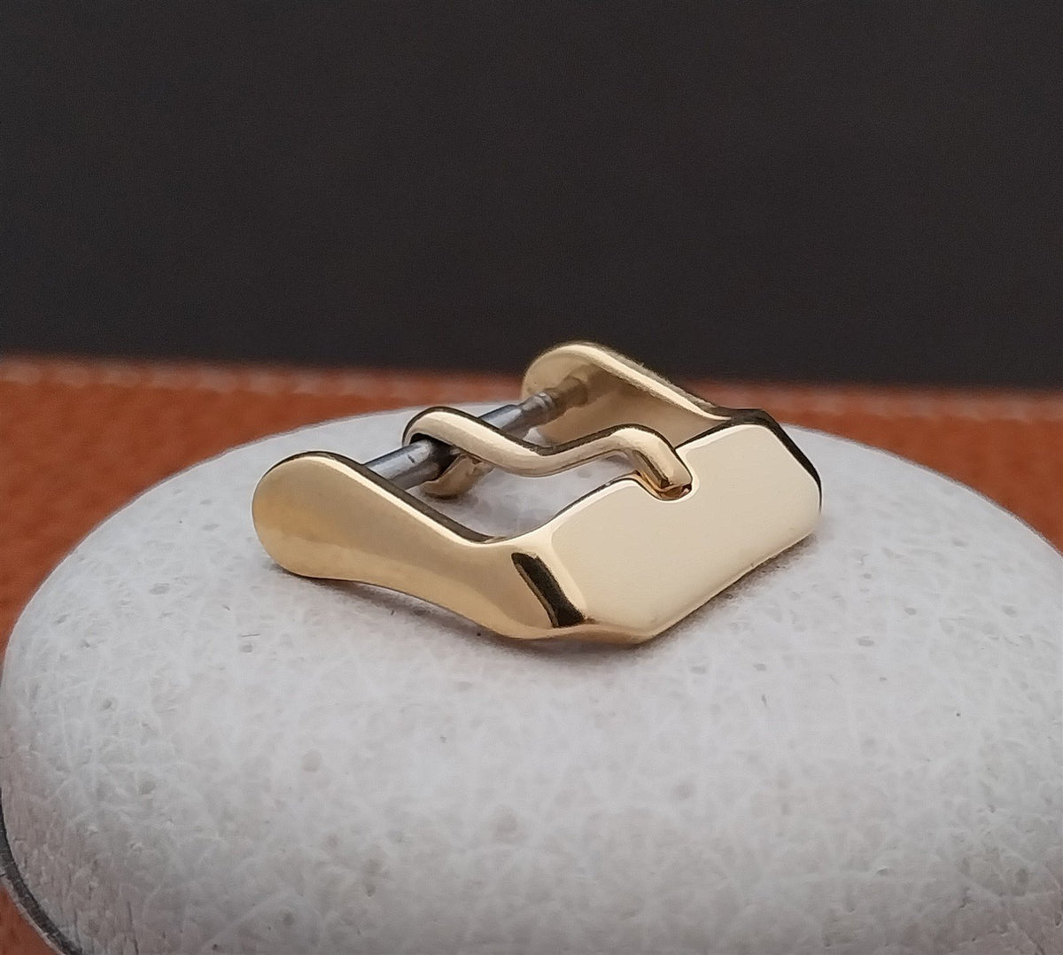 16mm Yellow Gold-Plate Watch Strap Buckle