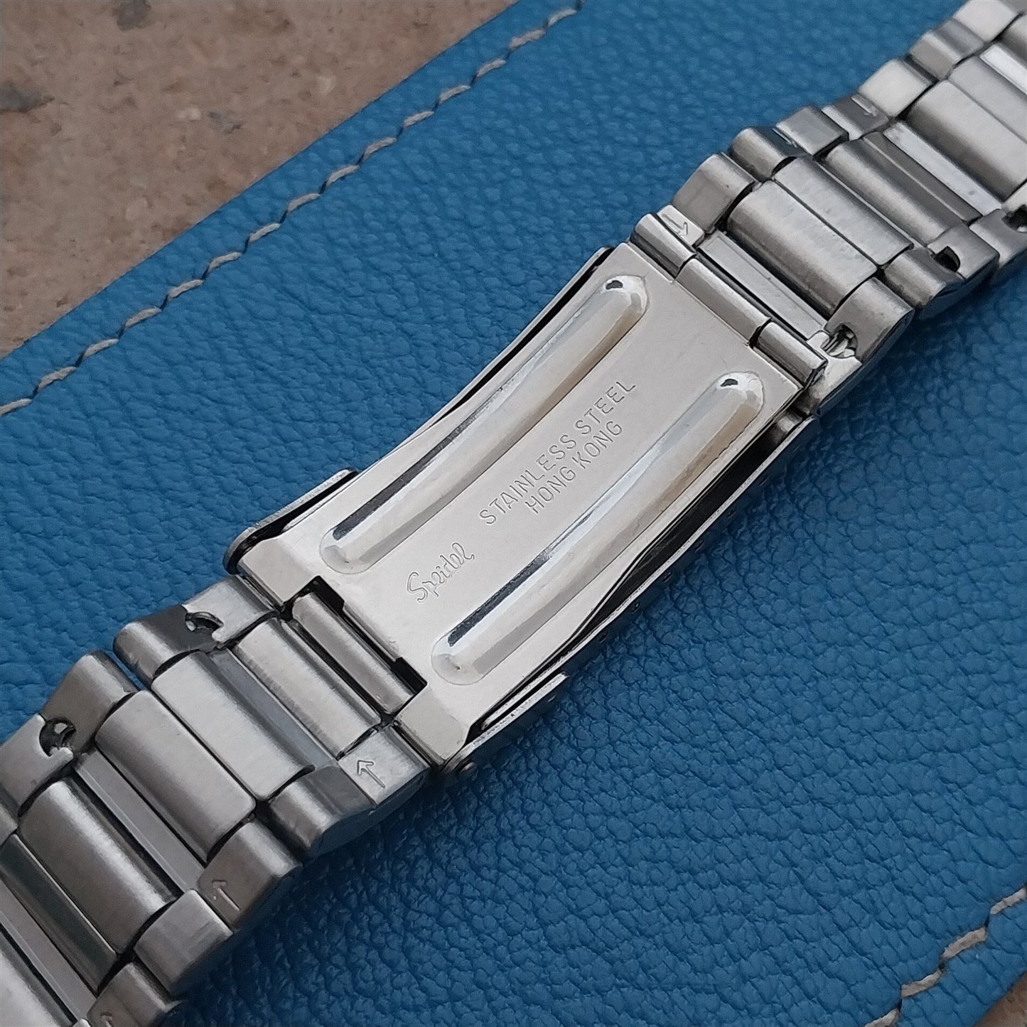 1990s Vintage Speidel Stainless Steel & Gold-Tone 22mm Unused Classic Watch Band