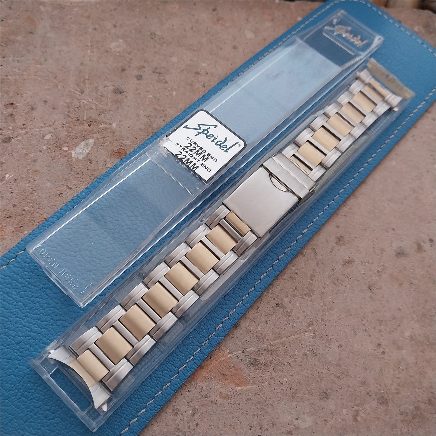 1990s Vintage Speidel Stainless 22mm Unused Classic Watch Band