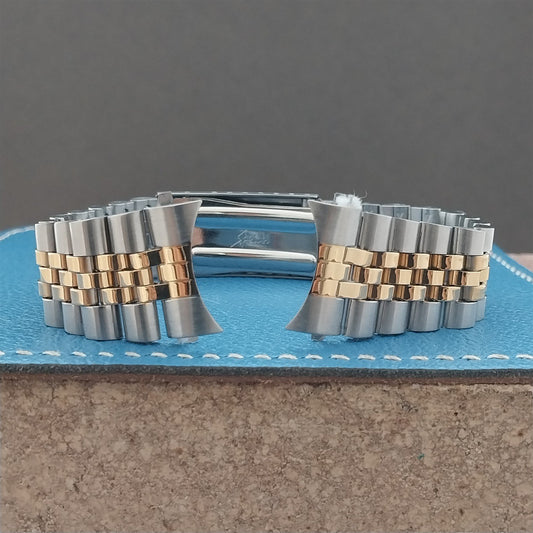 20mm Speidel Hirsch Stainless & Gold Tone Jubilee Unused Watch Band