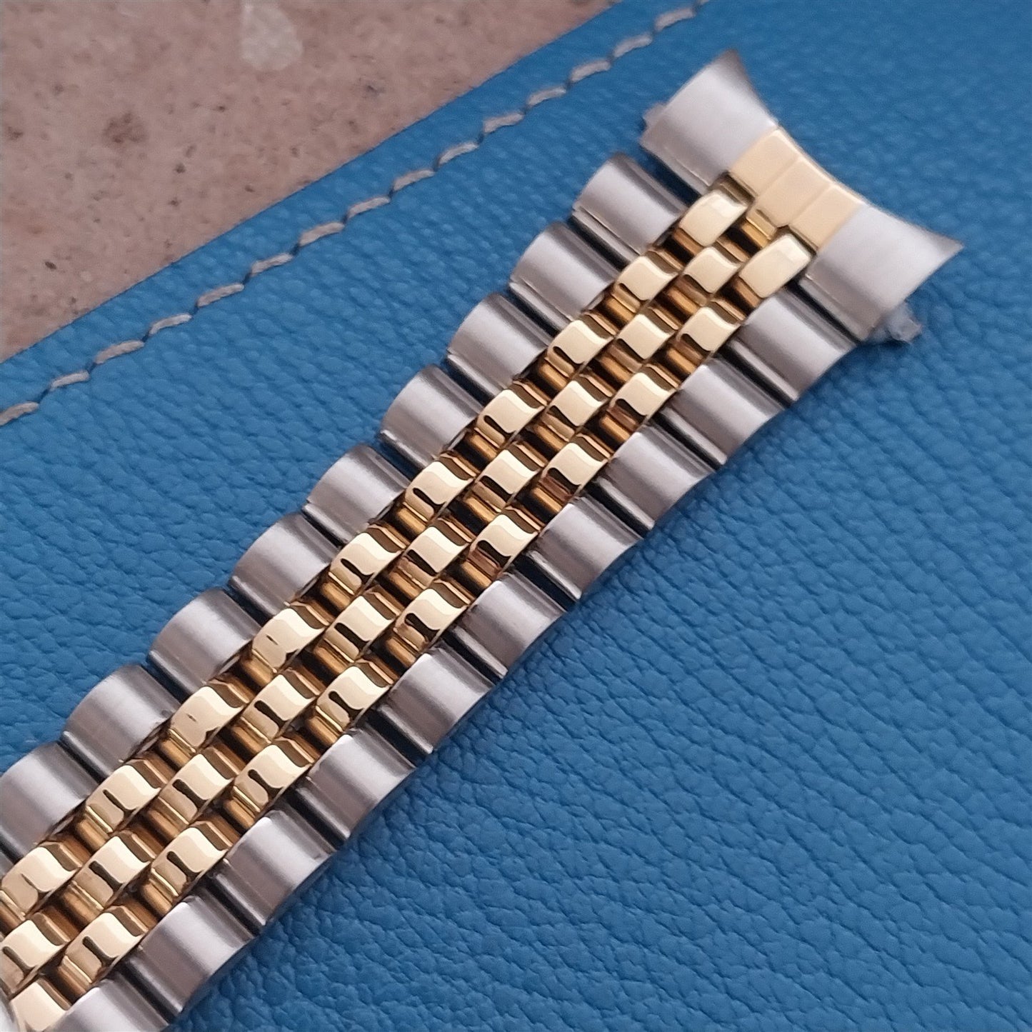 20mm Speidel Hirsch Stainless & Gold Tone Jubilee Unused Watch Band