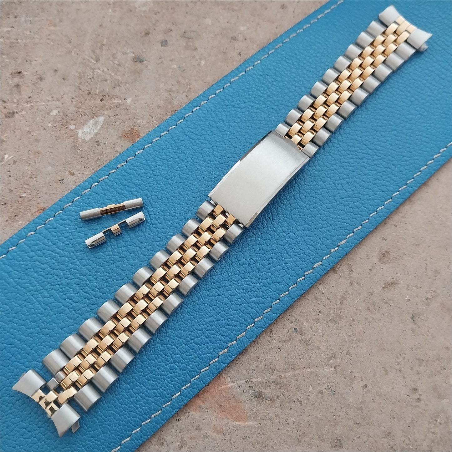 20mm Speidel Stainless Steel & Gold Tone Jubilee Unused Watch Band