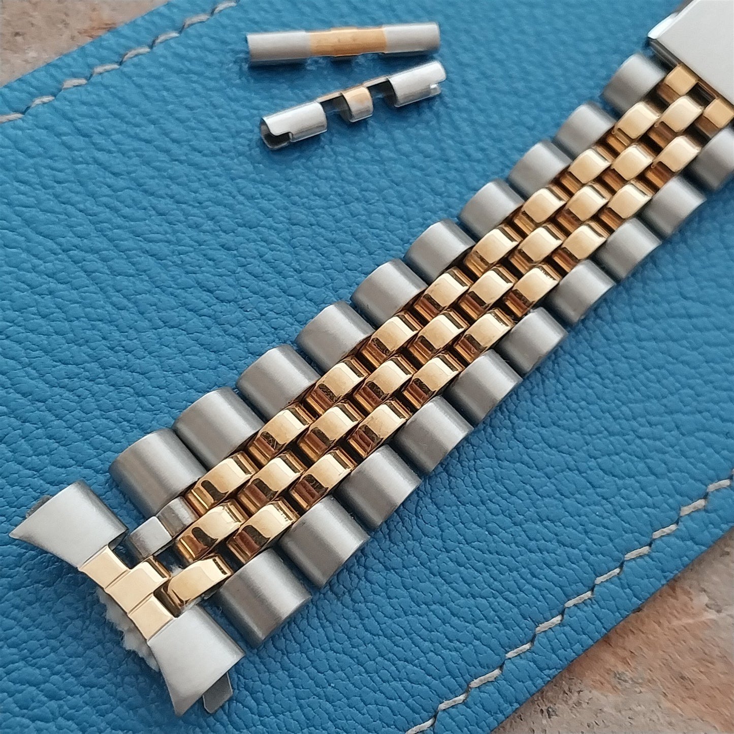 20mm Speidel Stainless Steel & Gold Tone Jubilee Unused Watch Band
