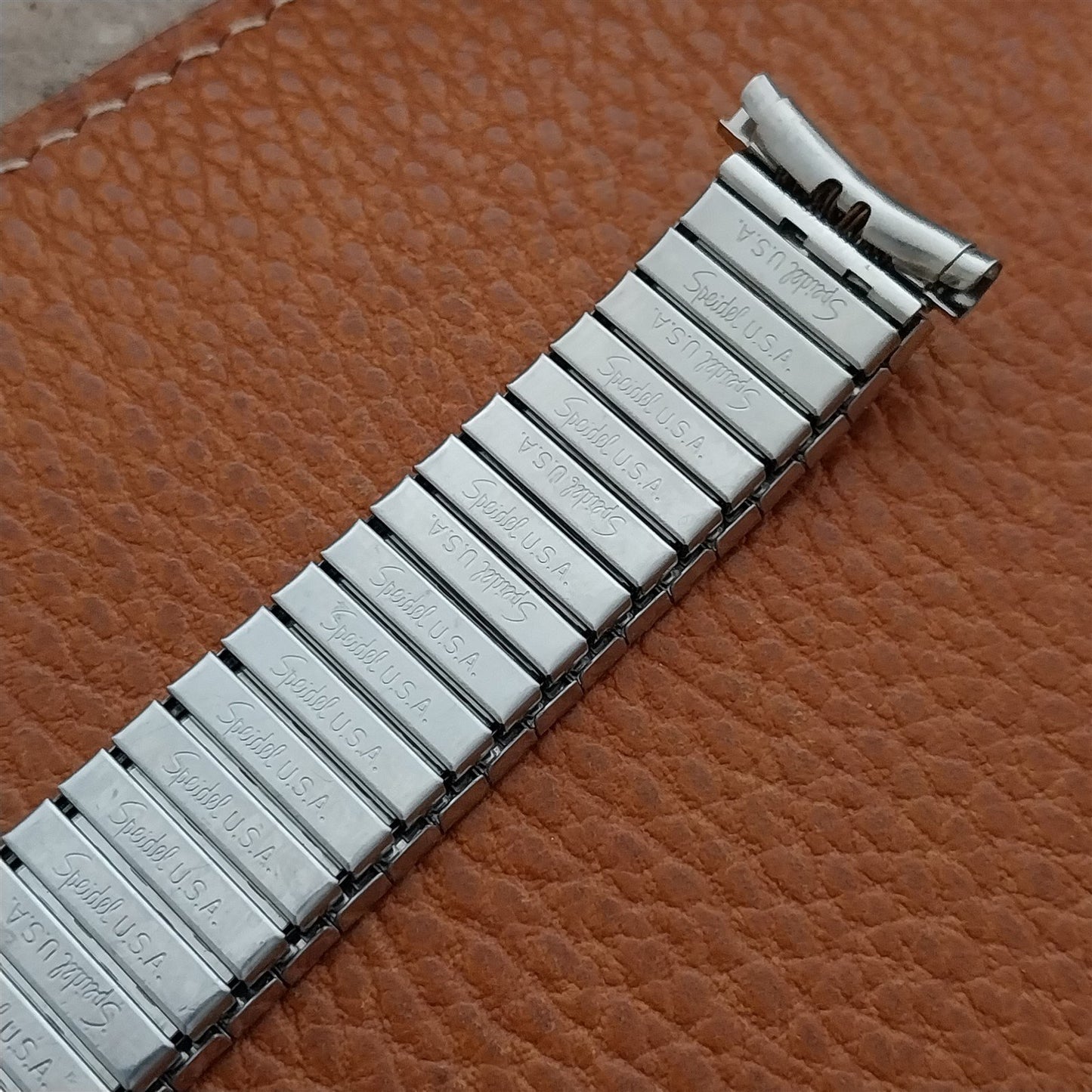 19mm 18mm 17mm Speidel Radial Stainless Wide 1970s Unused Vintage Watch Band