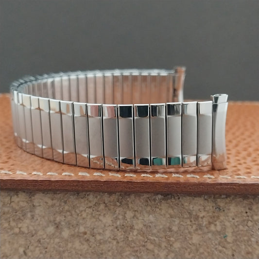 19mm 18mm 17mm Speidel Radial Stainless Wide 1970s Unused Vintage Watch Band