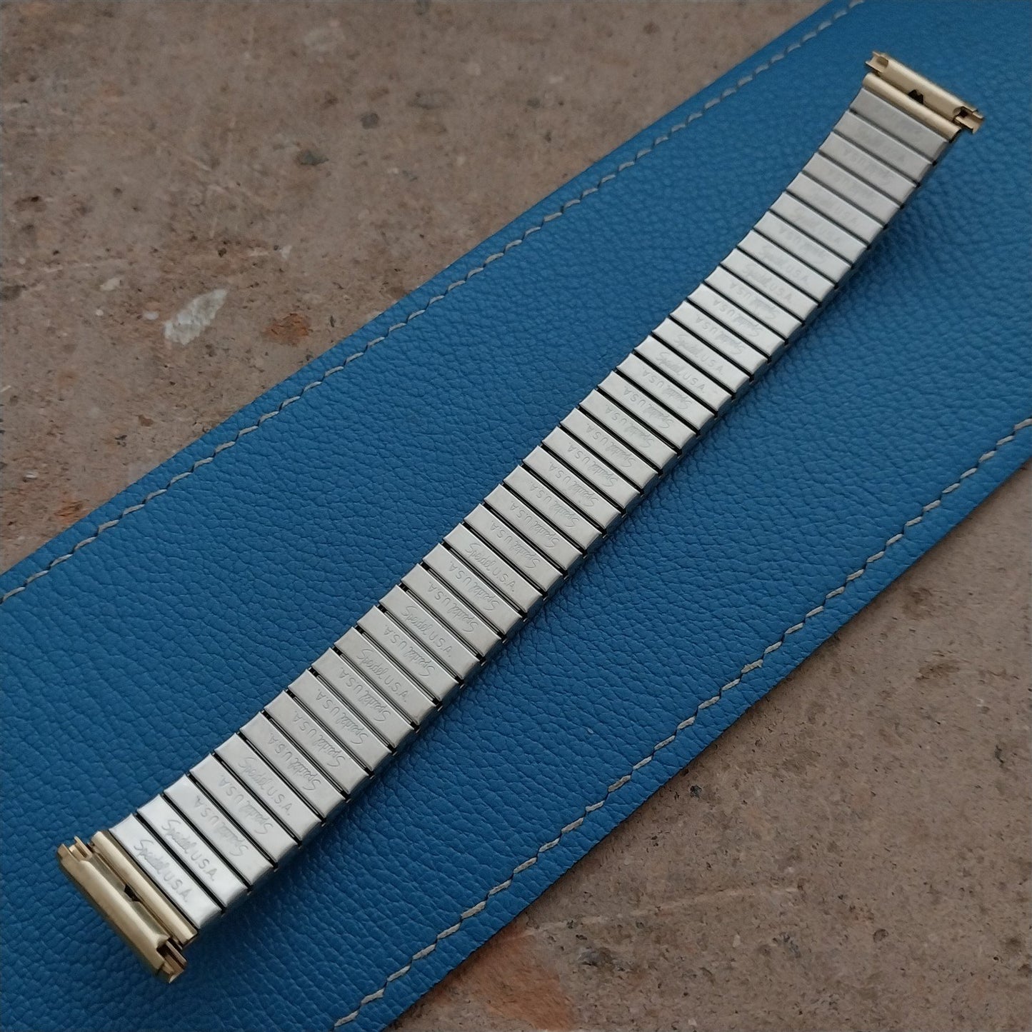 1970s Vintage 19mm 18mm 16m Yellow Gold RGP Speidel Expansion Unused Watch Band