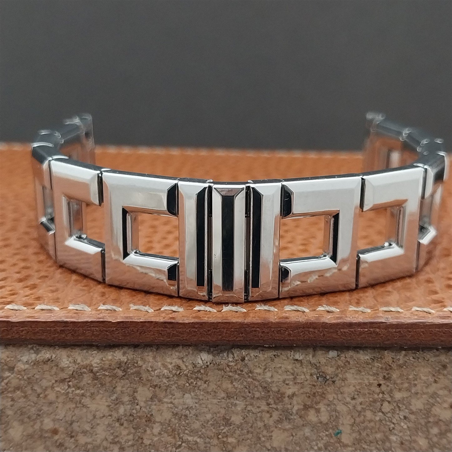 5/8" Stainless Steel Gemex Zephyr mcm Unused 1950s Vintage Watch Band