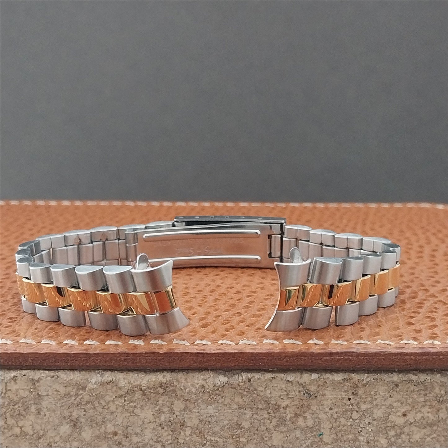 13mm Speidel Hirsch Stainless & Gold-Tone President Ladies Vintage Watch Band