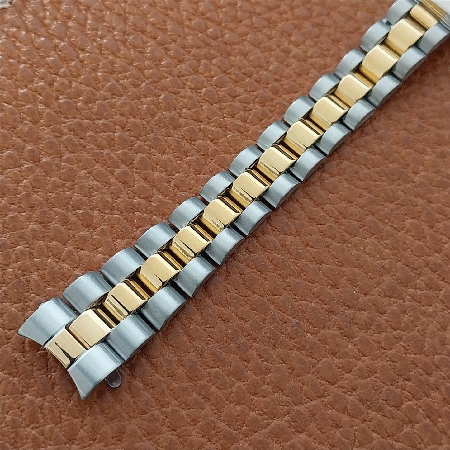 13mm Speidel Hirsch Stainless & Gold-Tone President Ladies Vintage Watch Band