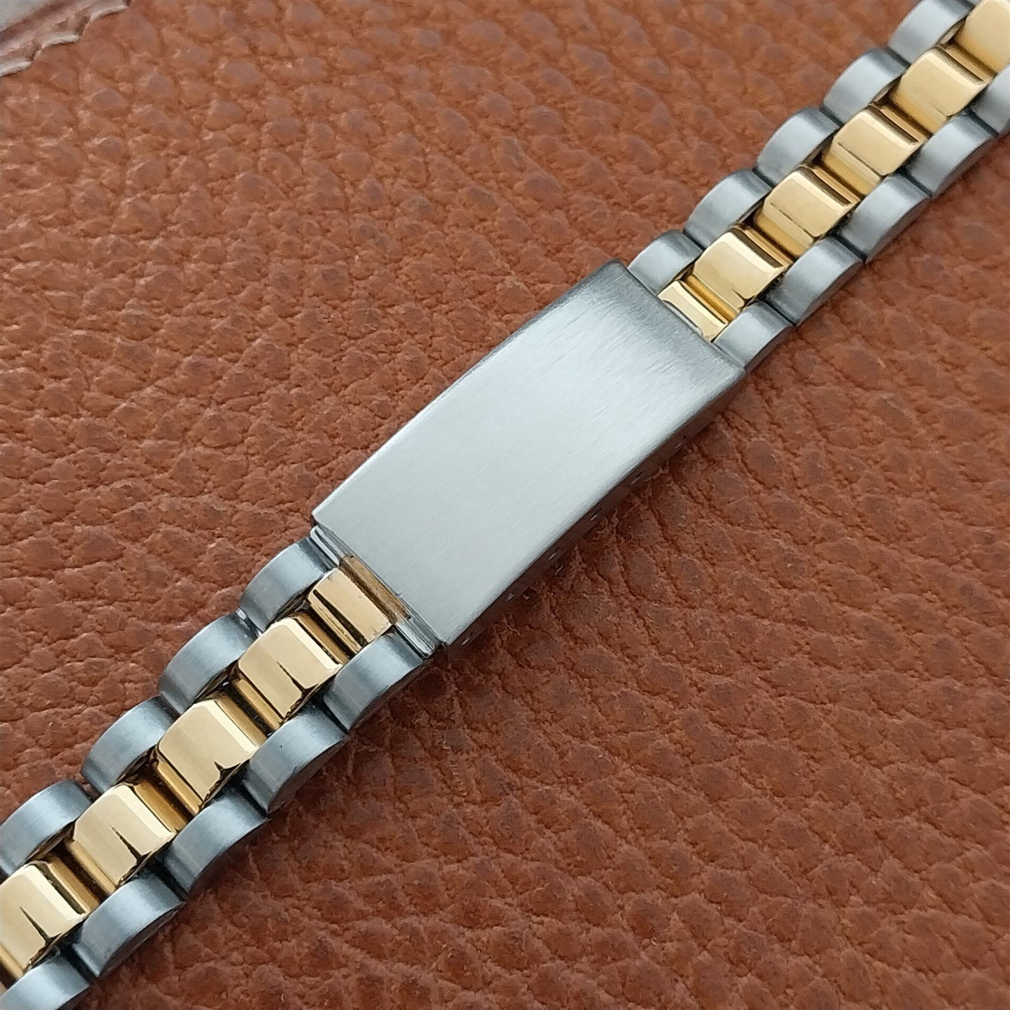 13mm Speidel Hirsch Stainless & Gold-Tone President Ladies Vintage Watch Band