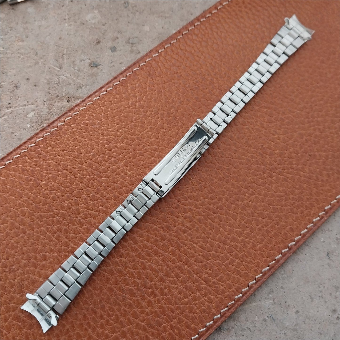 13mm Speidel Hirsch Stainless & Gold-Tone President Ladies Vintage Watch Band