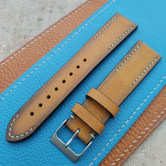 20mm Eulit Woodstock Natural Light Brown Rustic Leather 20/18 Watch Strap