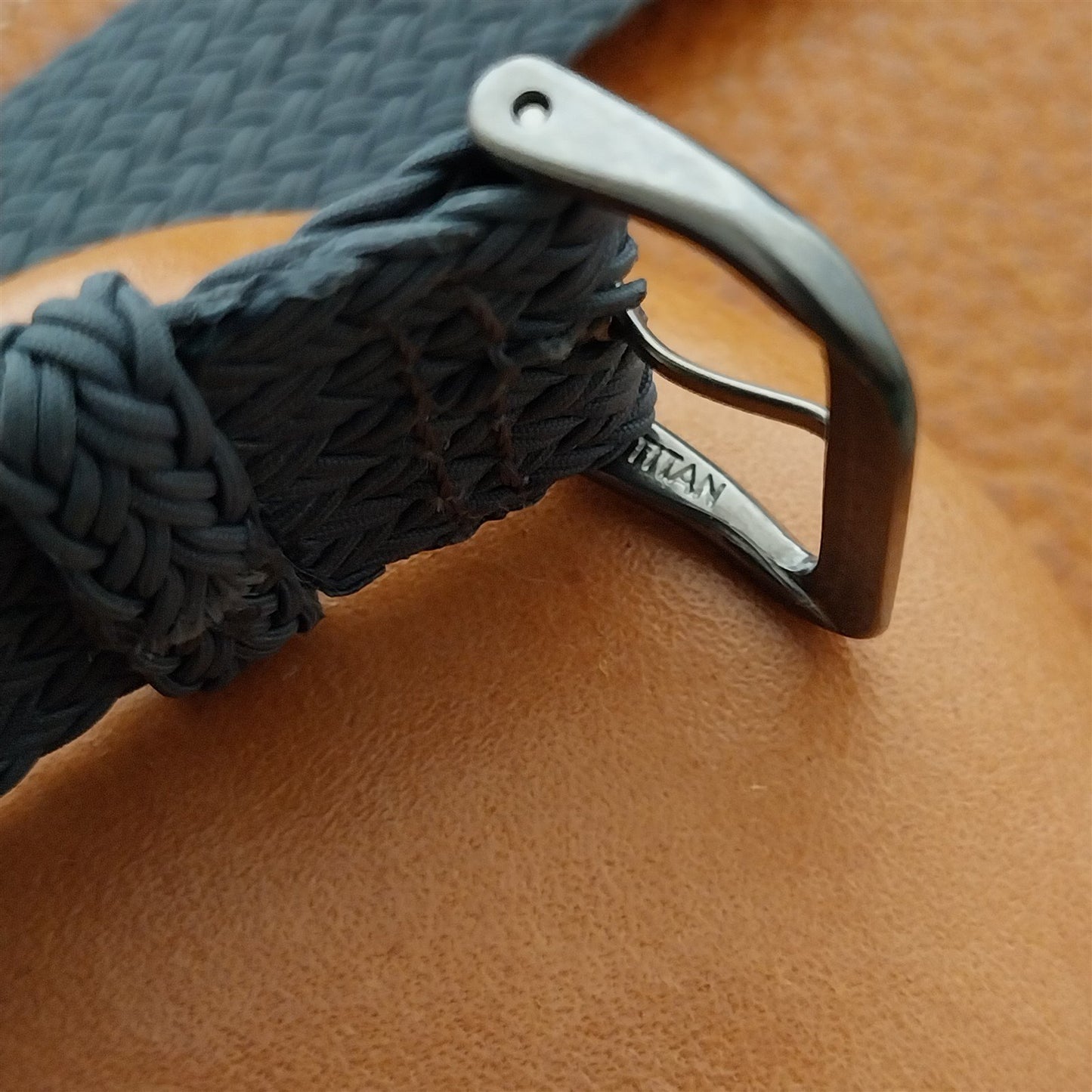 20mm Gray Eulit Palma Pacific Perlon Field Watch Strap & Titanium Buckle