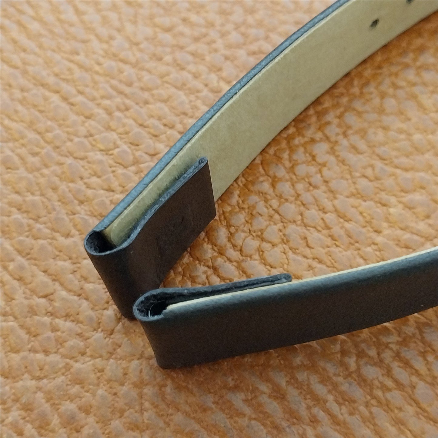 18mm Wire Lug Eulit Natina Clip Brown Leather 18/14 Watch Strap