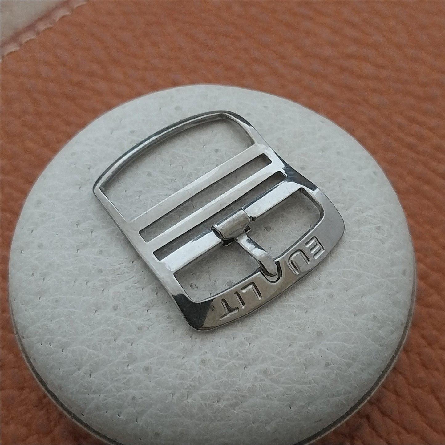 18mm Eulit Stainless Steel Buckle for Single-Pass Watch Straps