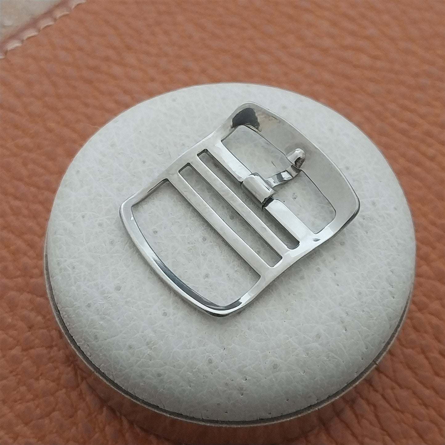18mm Eulit Stainless Steel Buckle for Single-Pass Watch Straps
