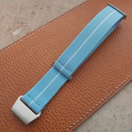 20mm Marine Nationale MN Parachute Elastic Blue & White Watch Strap