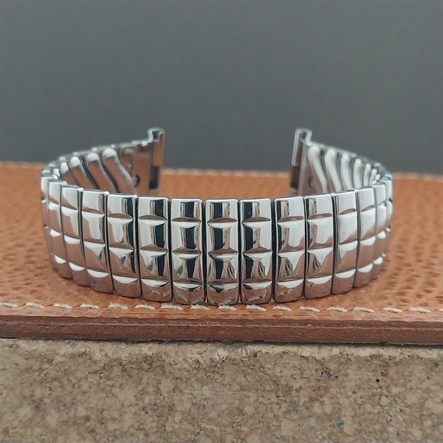 Mel Foster Stainless Steel Expansion Short 1950s Vintage Watch Band
