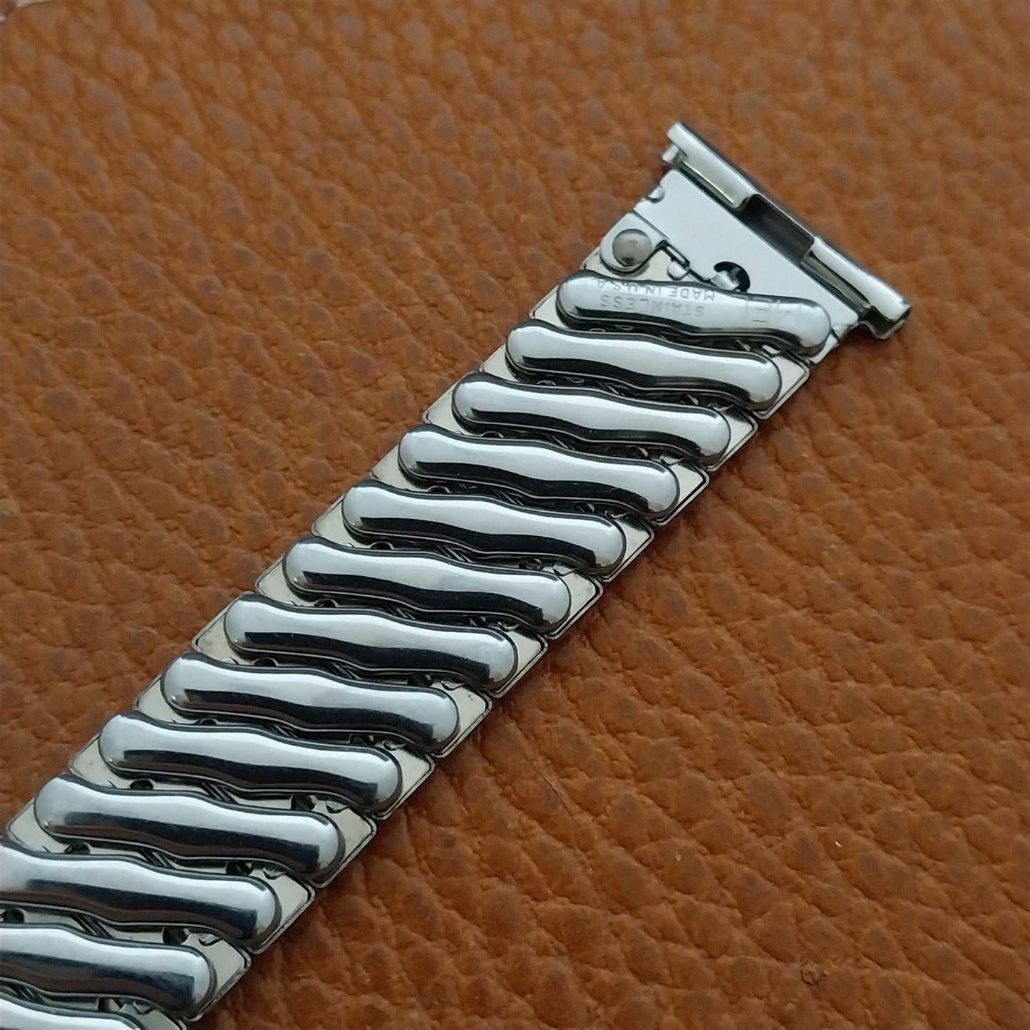 Mel Foster Stainless Steel Expansion Short 1950s Vintage Watch Band