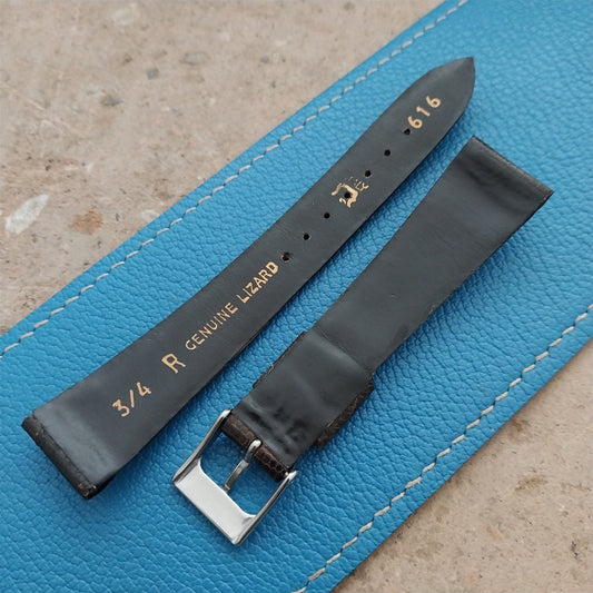 Vintage 18.5mm Downing Lizard NOS Classic Tapered Watch Strap
