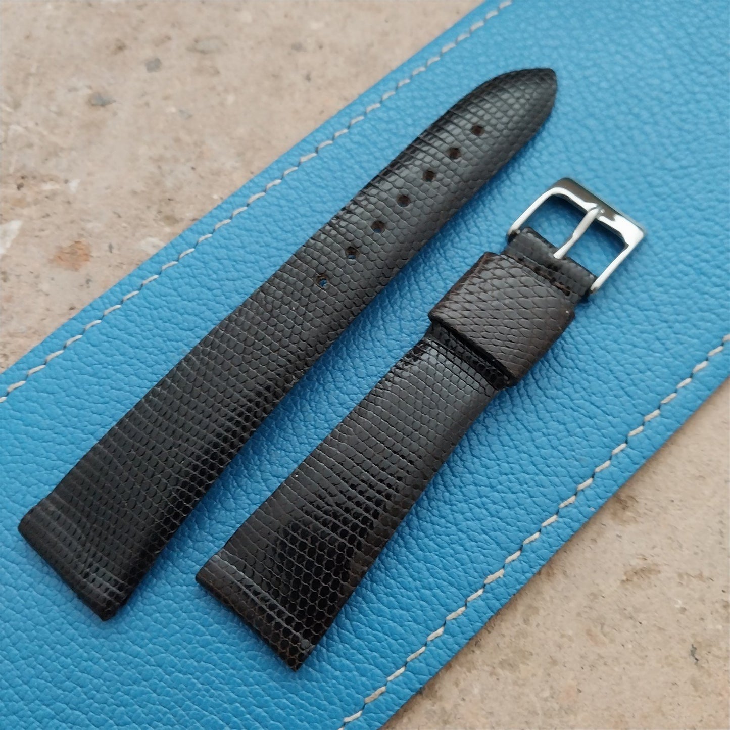 Vintage 18.5mm Downing Lizard NOS Classic Tapered Watch Strap